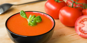 Spanish cold tomato-based soup gazpacho