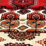 Few handmade carpets with traditional ornament.
