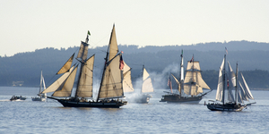 Sea Ships Battle, Victoria, BC, Canada