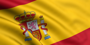 Rendered spanish flag