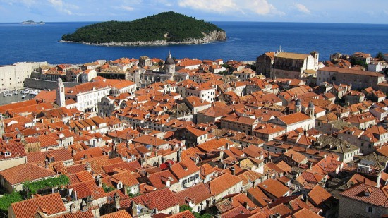 Вид на город Дубровник