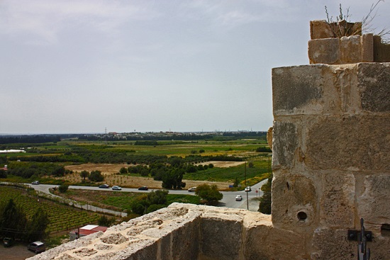Вид с замка Колосси на окрестности 